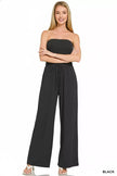 Zenana Tube Top Jumpsuit with Drawstring Waist  Style Ratio