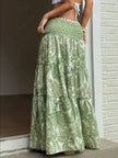 Paisley Print Maxi Skirt  Style Ratio