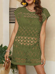 Openwork Round Neck Cover-Up  Style Ratio