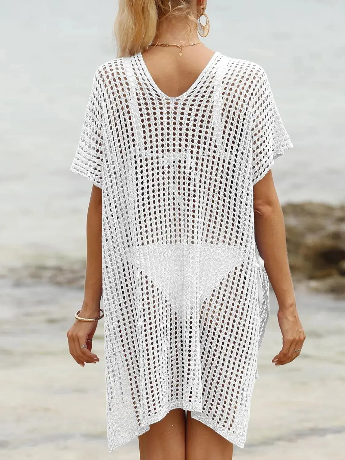 Side Tied V-Neck Cover-Up  Style Ratio