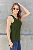 Basic Bae Full Size Round Neck Curved Hem Tank  Style Ratio