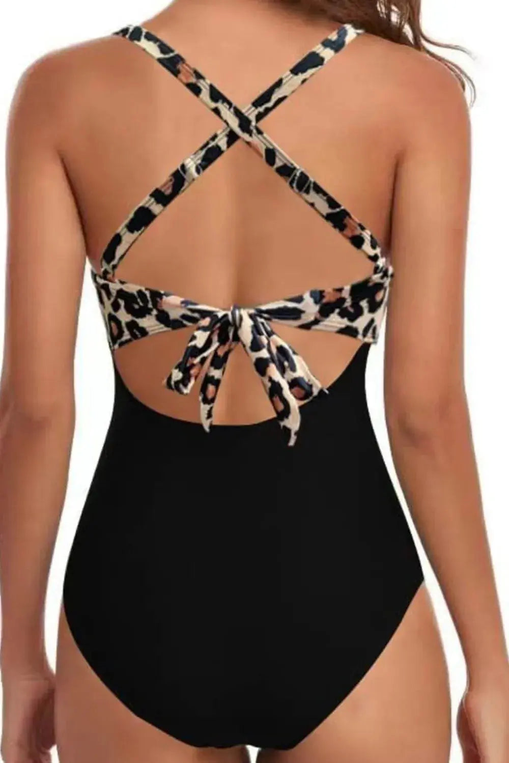 Tied Crisscross Cutout One-Piece Swimwear  Style Ratio