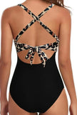 Tied Crisscross Cutout One-Piece Swimwear  Style Ratio
