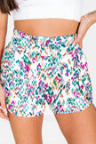 Printed High Waist Shorts  Style Ratio