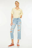 Kancan Mid Rise Distressed Boyfriend Jeans  Style Ratio