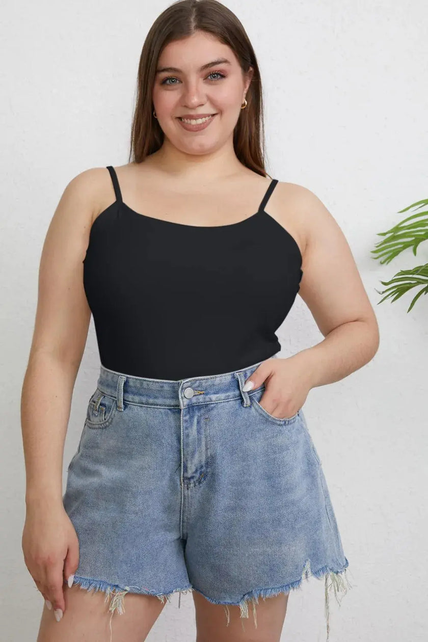 Basic Bae Full Size Round Neck Slim Tank Top  Style Ratio