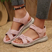 Open Toe Woven Strap Sandals  Style Ratio