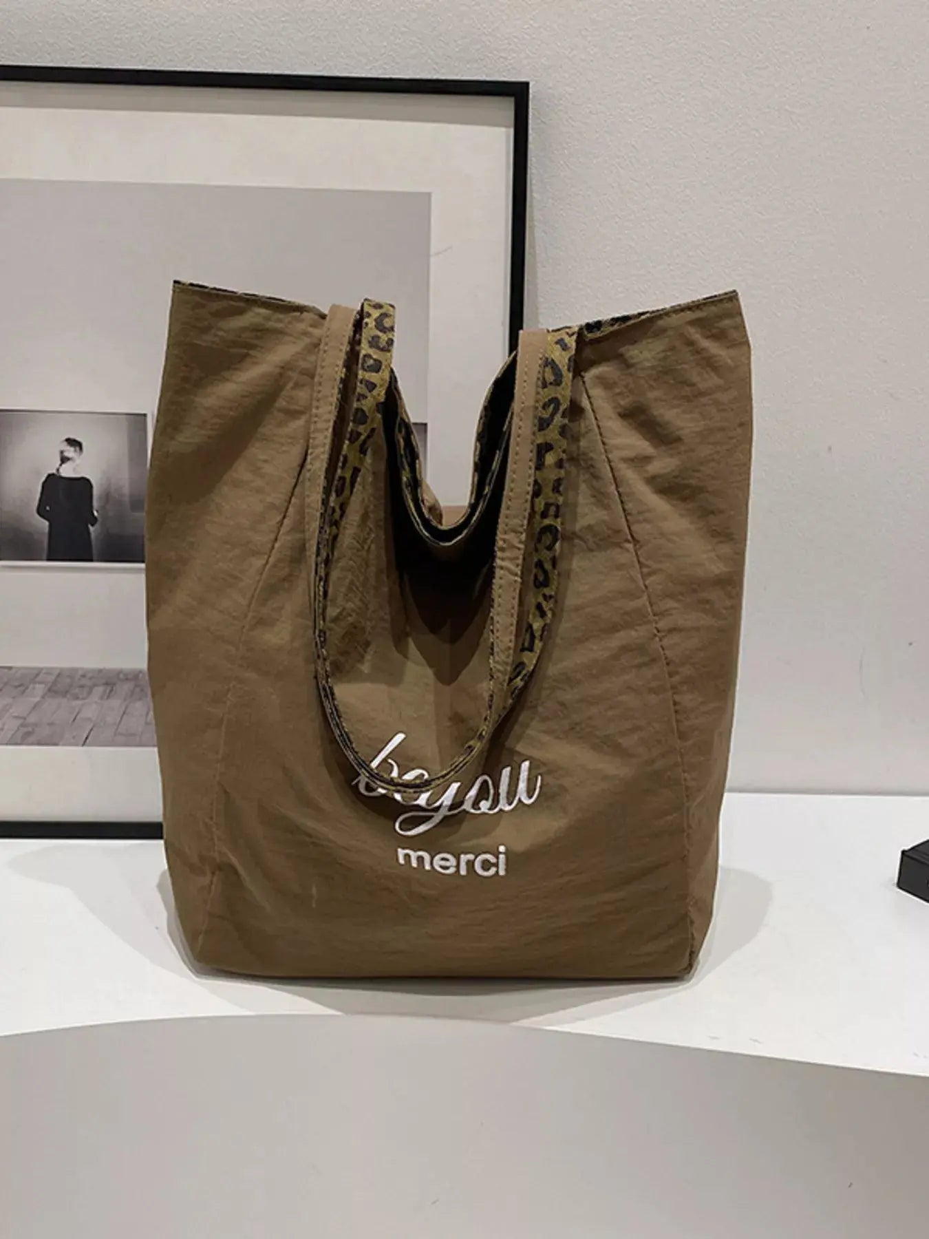 Leopard Print Casual Tote Bag  Style Ratio