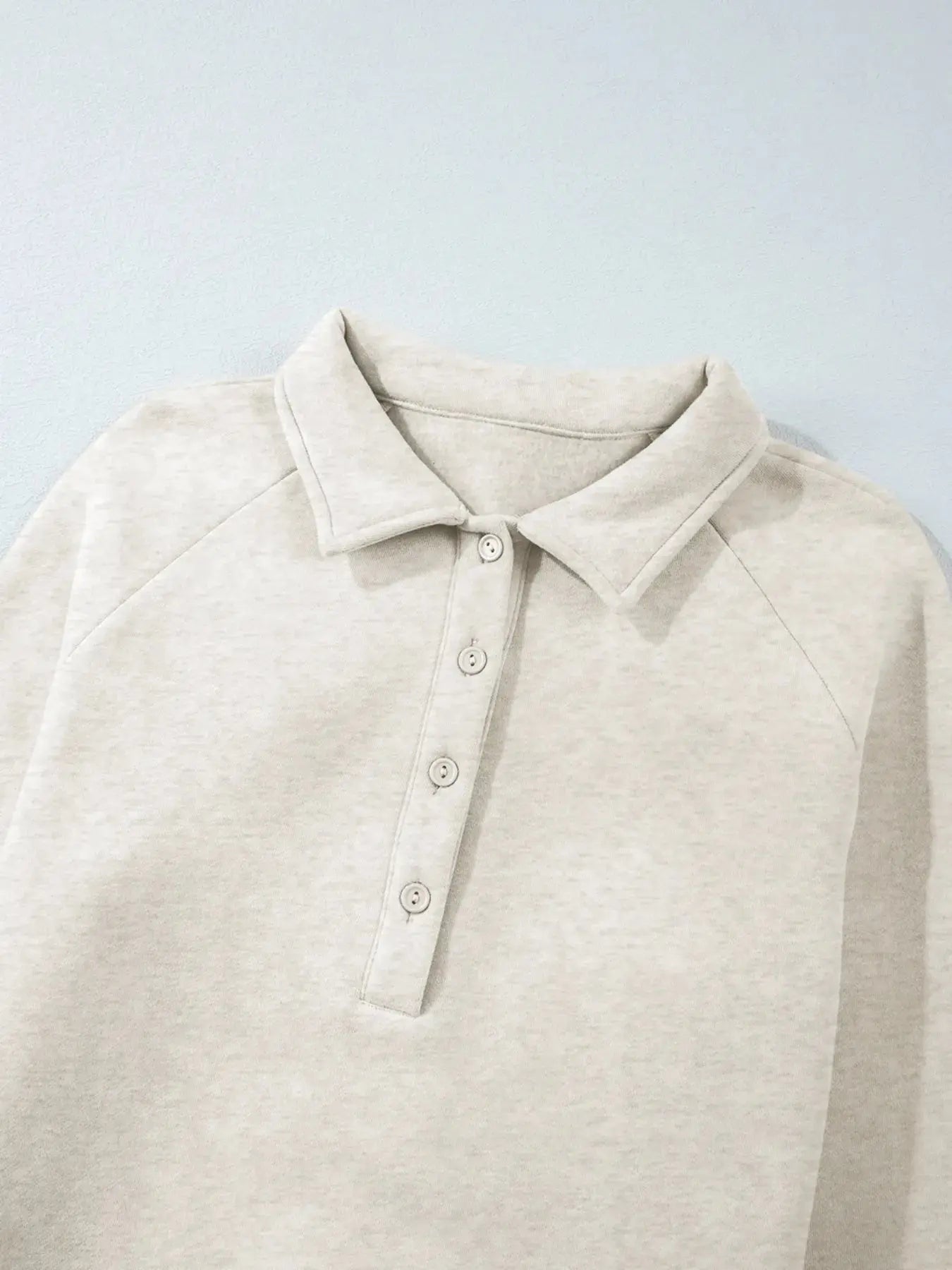 Collared Sweatshirt and High Waist Pants Active Set  Style Ratio