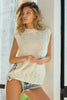 BiBi Tied Open Side Detailed Knit Tank Top  Style Ratio