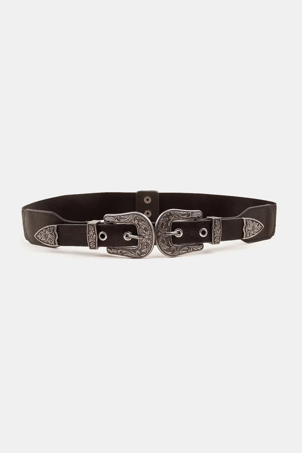 Symmetrical Zinc Alloy Buckle PU Leather Belt  Style Ratio