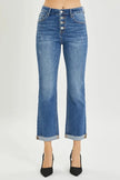 RISEN Full Size Button Fly Cropped Bootcut Jeans  Style Ratio