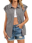 Gingham Button Down Short Sleeve Shirt  Style Ratio