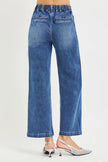RISEN Elastic Band High Rise Cropped Wide Jeans  Style Ratio