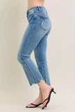 Judy Blue Mr Vintage Wash Destroy Hem Kick Flare Jeans  Style Ratio