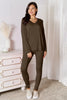 Basic Bae Bamboo V Neck Long Sleeve Top and Pants Loungewear  Style Ratio