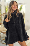 BiBi Vintage Washed Quilted Half Zip Top  Style Ratio
