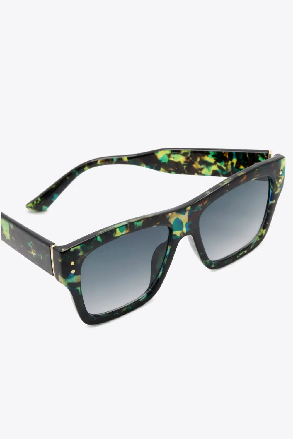 UV400 Patterned Polycarbonate Square Sunglasses  Style Ratio
