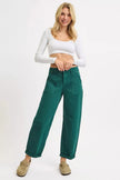 RISEN High Rise Ankle Cuffed Barrel Pants  Style Ratio