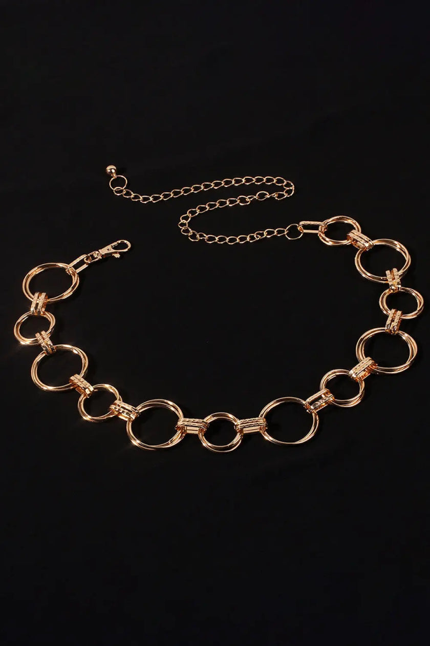 Alloy Chain Circle Shape Belt  Style Ratio