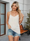 Decorative Button V-Neck Cami  Style Ratio