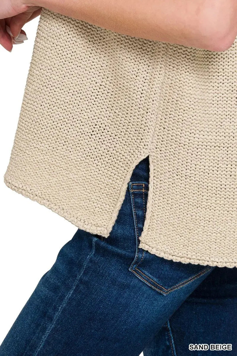 Zenana Oversized Crew Neck Sweater  Style Ratio