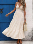 Halter Neck Tiered Dress  Style Ratio