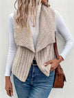 Cozy Fleece Open Front Vest  Style Ratio