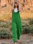 Double Take Full Size Sleeveless V-Neck Pocketed Jumpsuit  Style Ratio