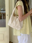 Leather Tied Shoulder Bag  Style Ratio