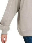Zenana French Terry Pigment Dye & Enzyme Washing Hoodie  Style Ratio