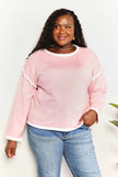 Angel Wings Contrast Detail Dropped Shoulder Sweatshirt  Style Ratio
