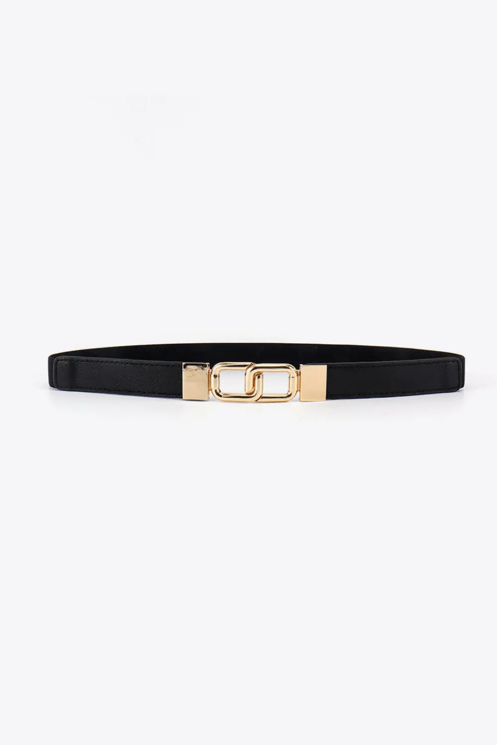 Geometric Double Buckle Elastic Belt  Style Ratio