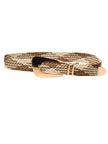Irregular Buckle Braid Belt  Style Ratio