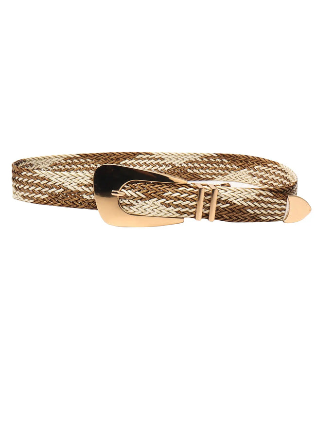 Irregular Buckle Braid Belt  Style Ratio