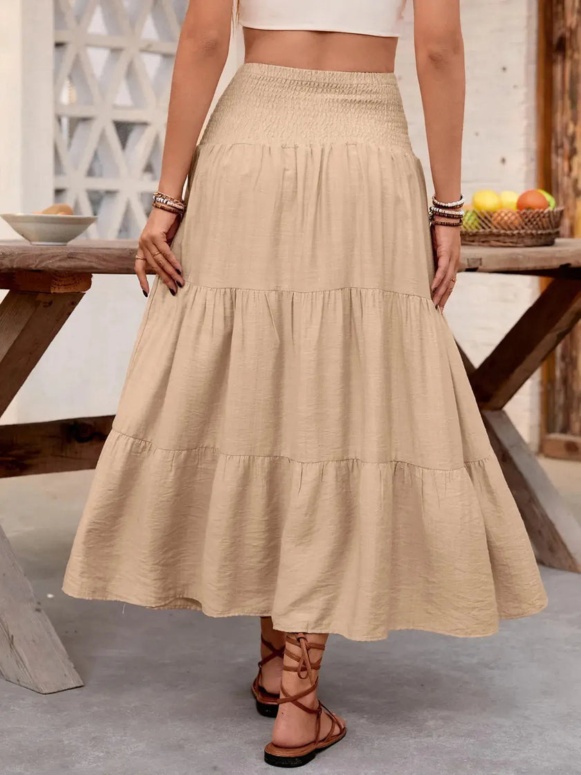 Smocked Tiered Skirt  Style Ratio
