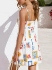 Floral Print Tie-Front Mini Dress  Style Ratio