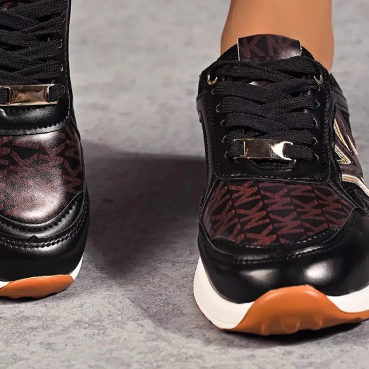 Lace Up Round Toe Sneakers  Style Ratio