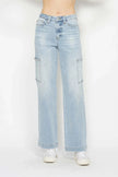 Judy Blue Full Size High Waist Straight Cargo Jeans  Style Ratio