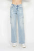 Judy Blue Full Size High Waist Straight Cargo Jeans  Style Ratio