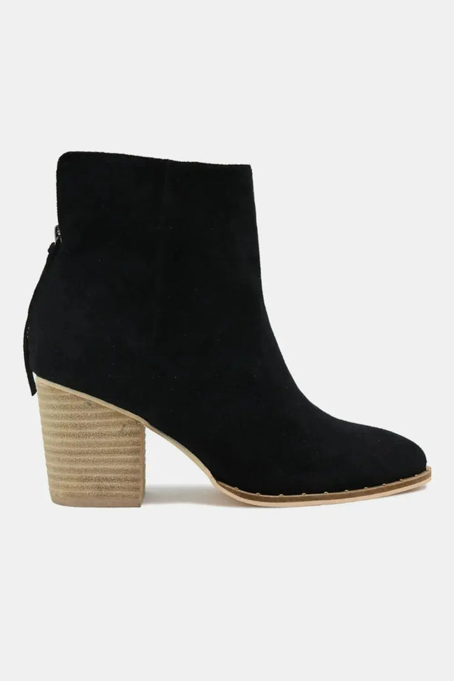Beast Fashion Suede Point Toe Ankle Booties  Style Ratio