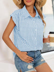 Gingham Button Down Short Sleeve Shirt  Style Ratio