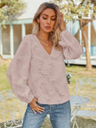 V-Neck Long Sleeve Blouse  Style Ratio