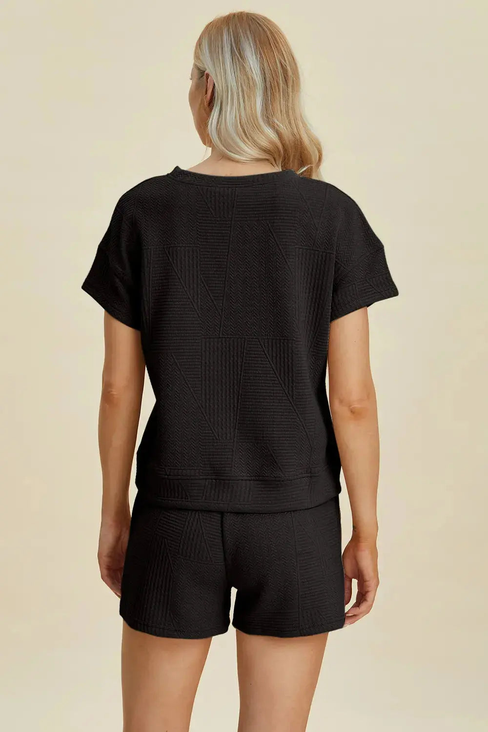 Double Take Short Sleeve Top and Shorts Set  Style Ratio