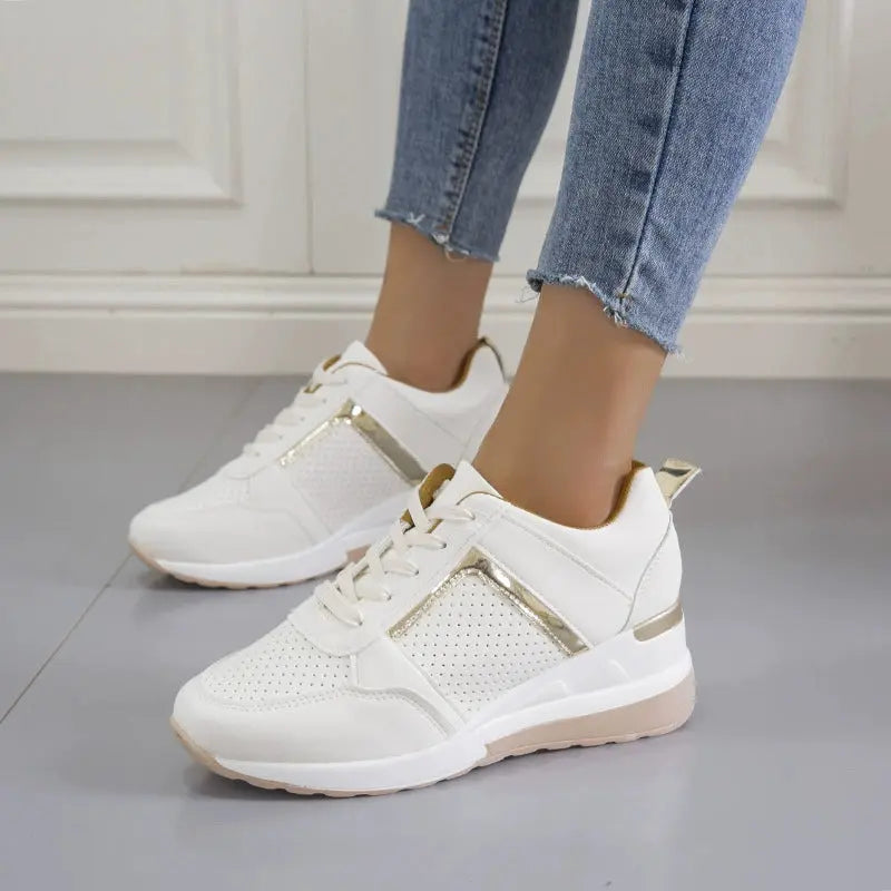 Lace Up Wedge Sneakers  Style Ratio