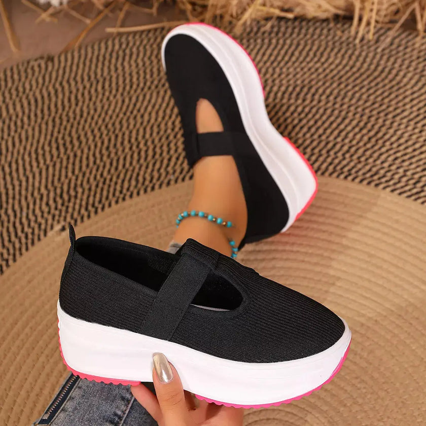 Round Toe Platform Slip-Ons  Style Ratio