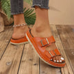 Double Buckle Platform Sandals  Style Ratio