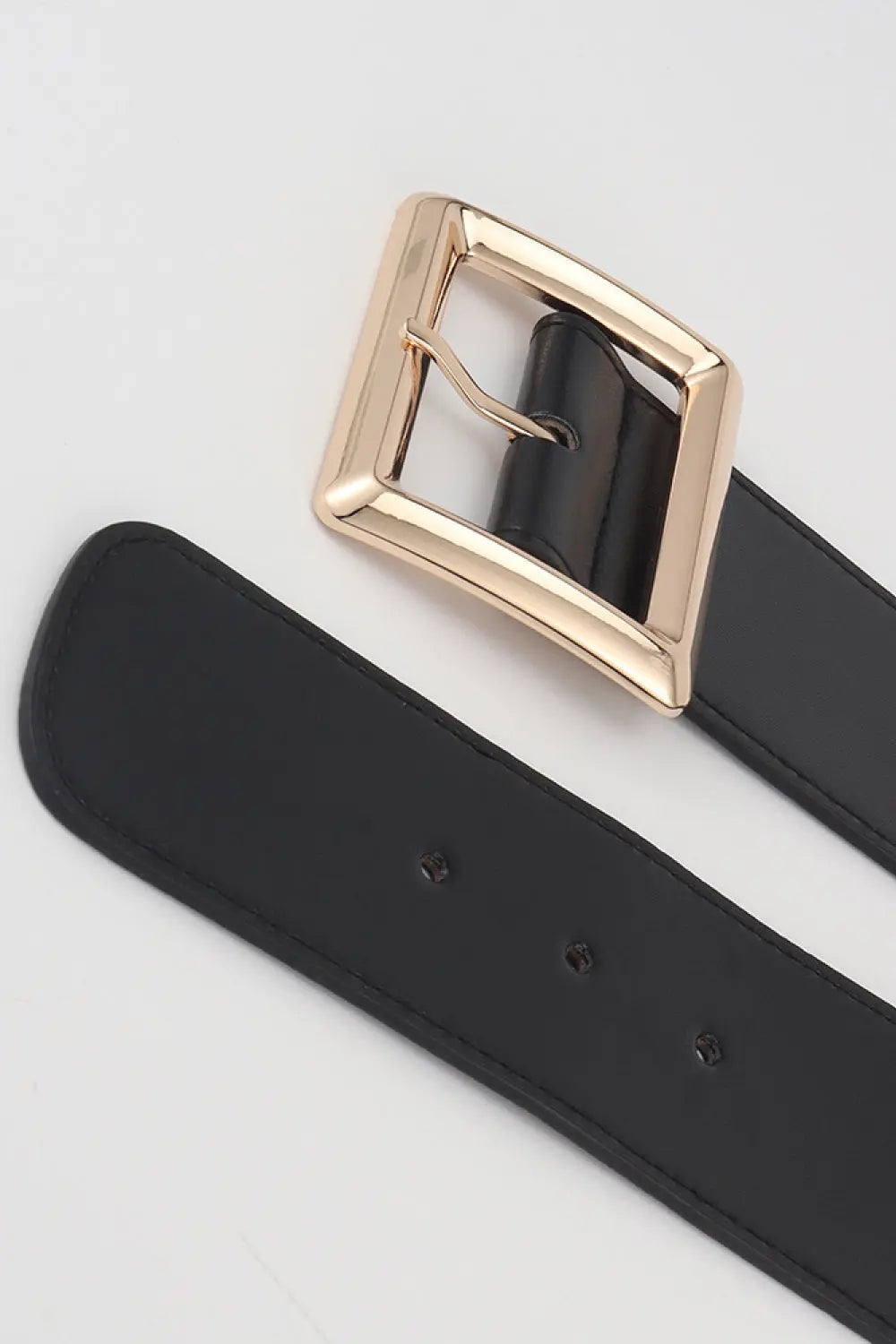 Rectangle Buckle Elastic Wide Belt  Style Ratio