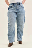 Judy Blue Full Size High Waist Marlow Arc Leg Jeans with Double Waistband  Style Ratio