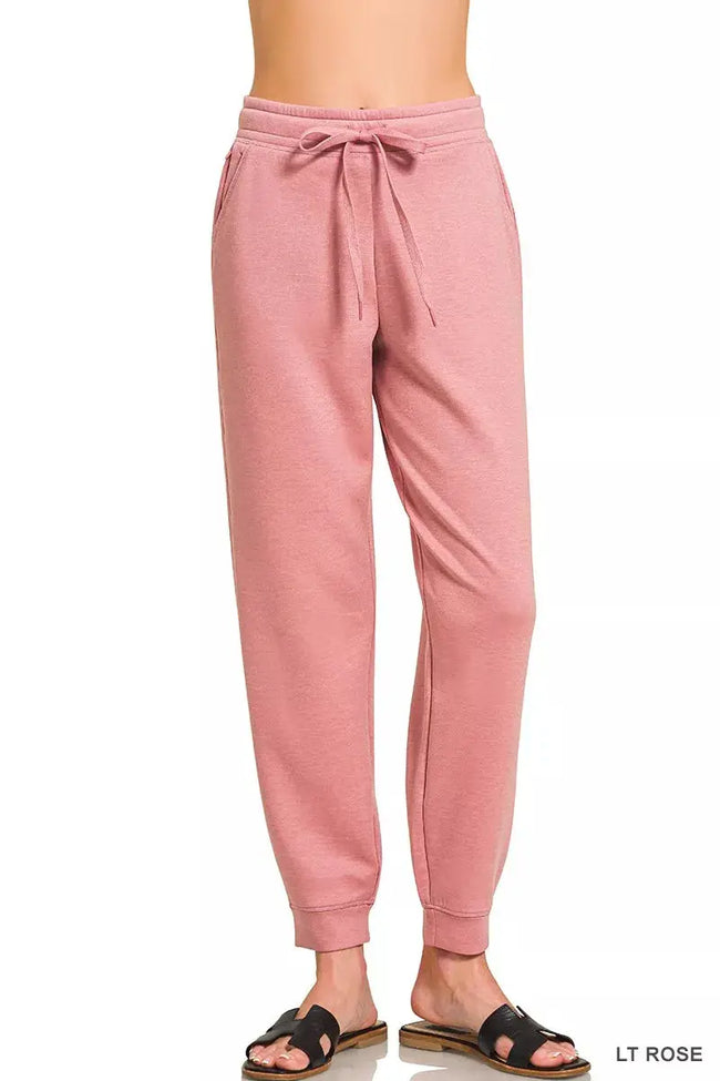 Zenana Drawstring Scuba Joggers with Pockets  Style Ratio